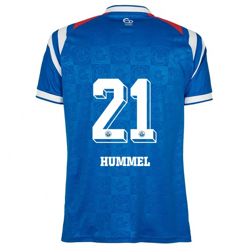DanxenメンズDavid Hummel#21青 白 赤ホームシャツ2025/26ジャージーユニフォーム