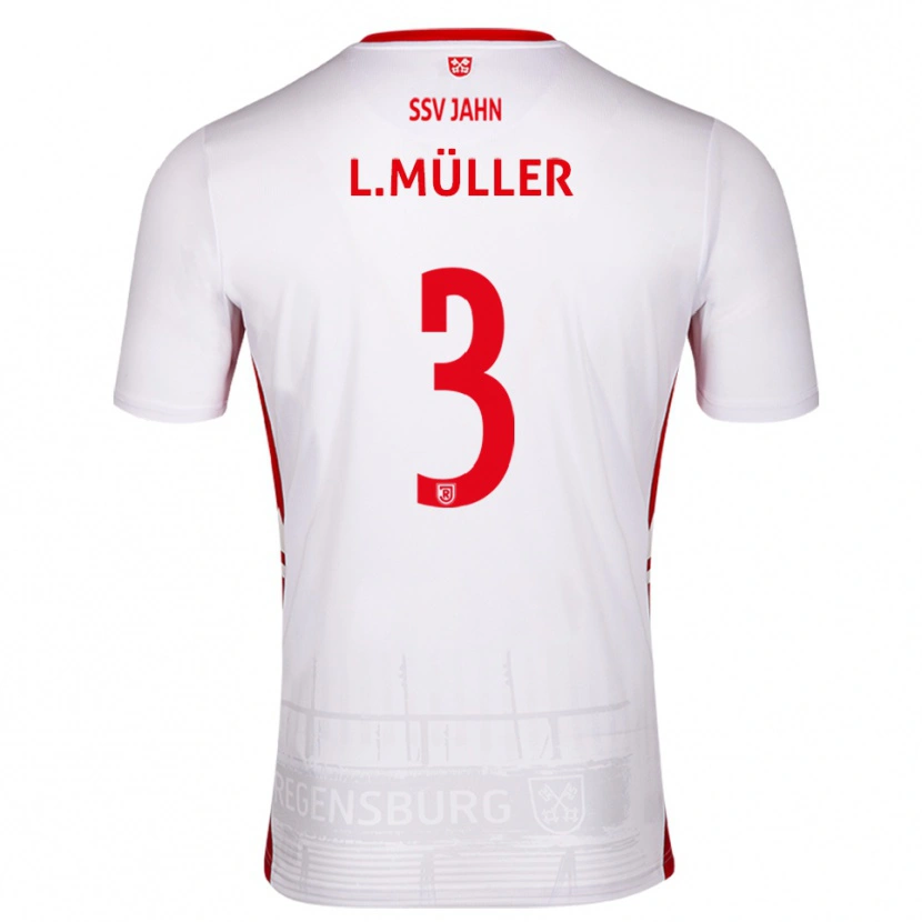 DanxenメンズLenny Müller#3白 赤ホームシャツ2025/26ジャージーユニフォーム
