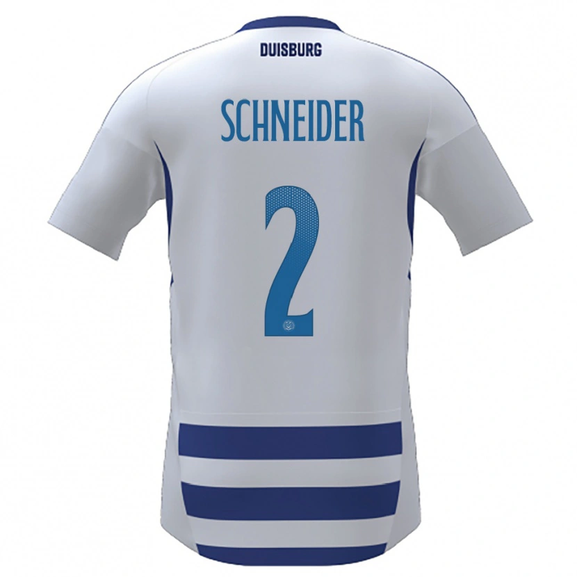 DanxenメンズJason Schneider#2白 青ホームシャツ2025/26ジャージーユニフォーム