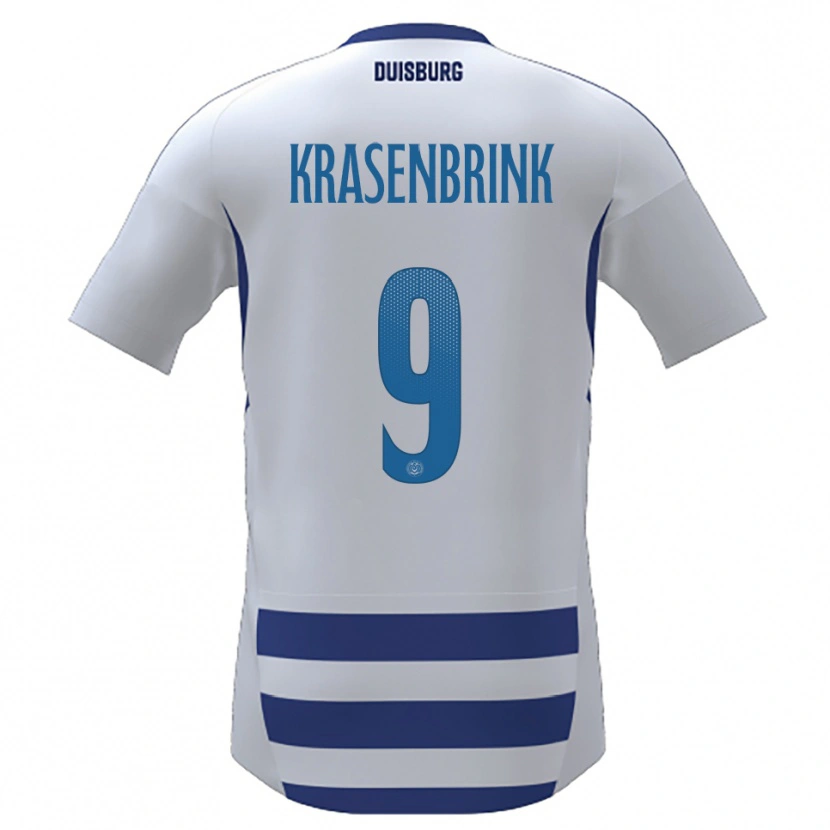 DanxenメンズHannes Krasenbrink#9白 青ホームシャツ2025/26ジャージーユニフォーム