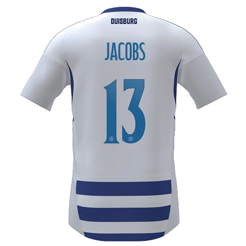 DanxenメンズJol Jacobs#13白 青ホームシャツ2025/26ジャージーユニフォーム