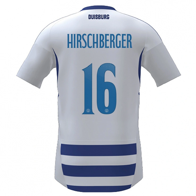 DanxenメンズIsabell Hirschberger#16白 青ホームシャツ2025/26ジャージーユニフォーム