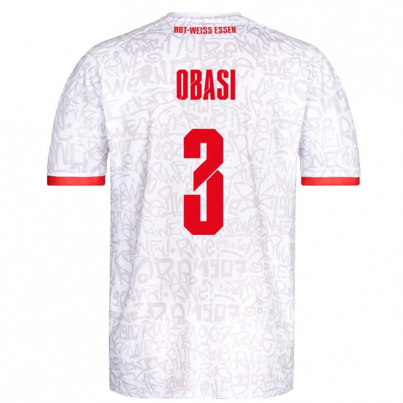 DanxenメンズCarrick Obasi#3白 赤ホームシャツ2025/26ジャージーユニフォーム