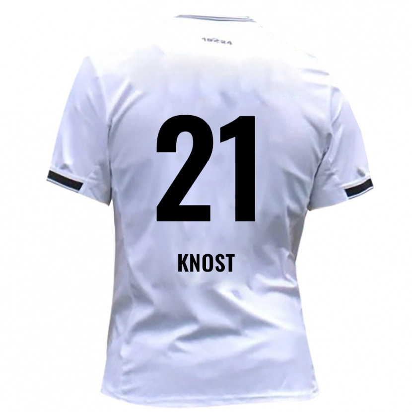 DanxenメンズTobias Knost#21白 赤ホームシャツ2025/26ジャージーユニフォーム