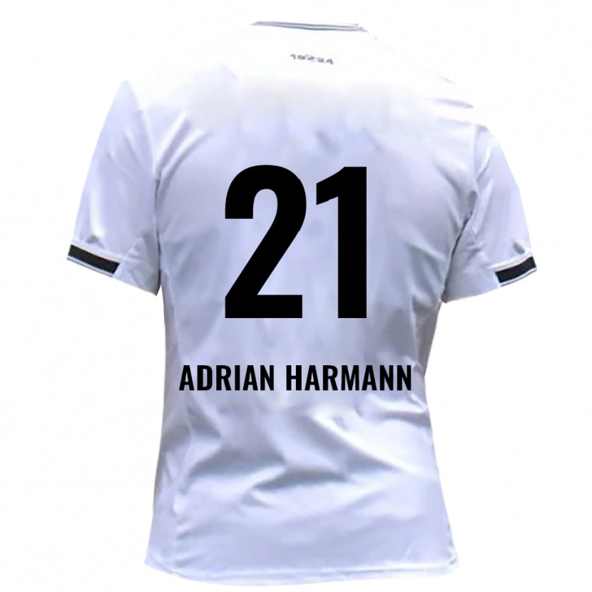 DanxenメンズManuel Adrian Harmann#21白 赤ホームシャツ2025/26ジャージーユニフォーム