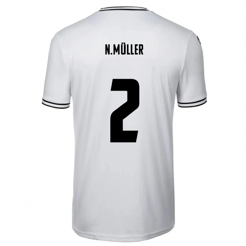 DanxenメンズNico Müller#2白 黒ホームシャツ2025/26ジャージーユニフォーム