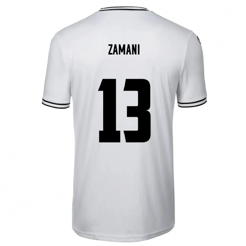 DanxenメンズErfan Zamani#13白 黒ホームシャツ2025/26ジャージーユニフォーム