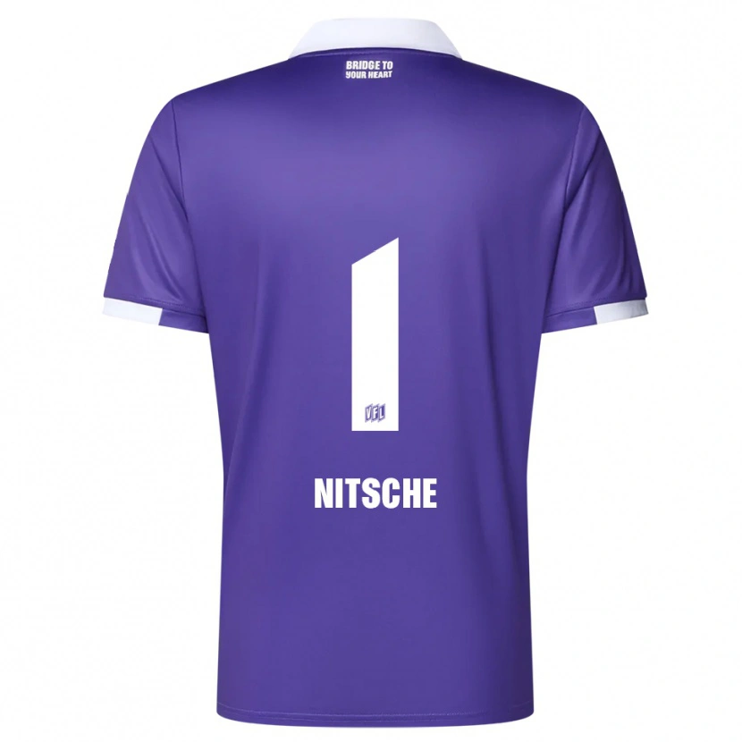 DanxenメンズTill Nitsche#1紫 白ホームシャツ2025/26ジャージーユニフォーム