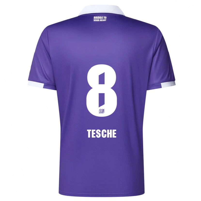 DanxenメンズRobert Tesche#8紫 白ホームシャツ2025/26ジャージーユニフォーム