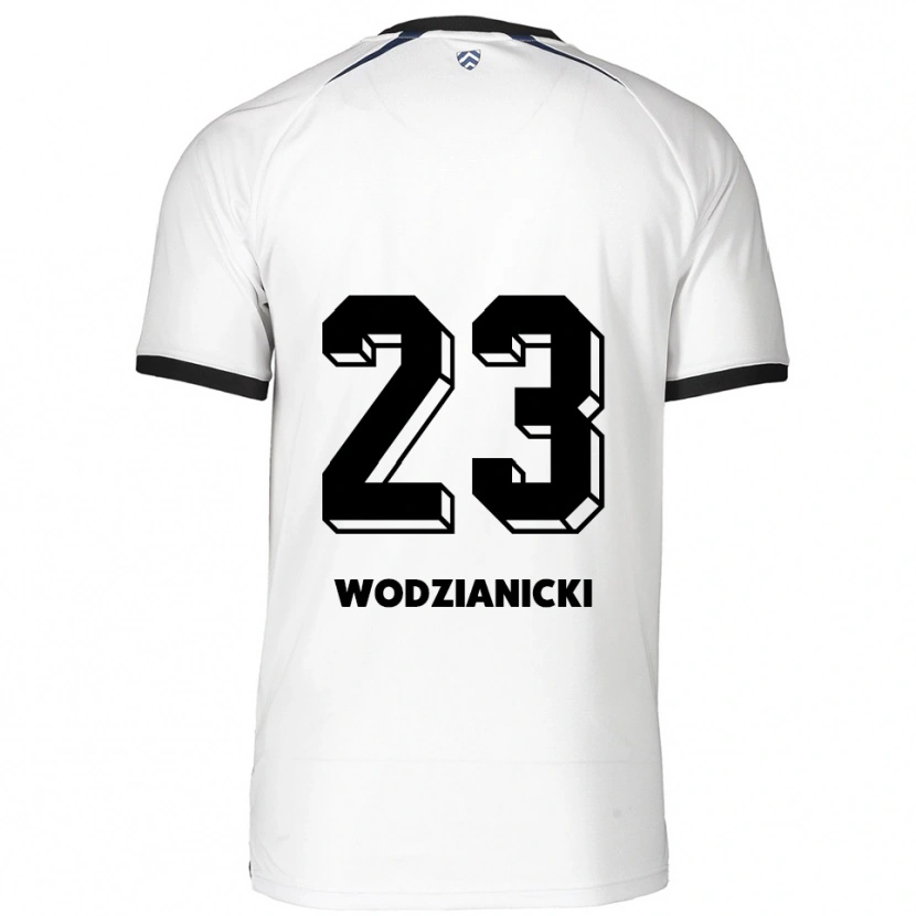 DanxenメンズBartosz Wodzianicki#23白 黒アウェイシャツ2025/26ジャージーユニフォーム