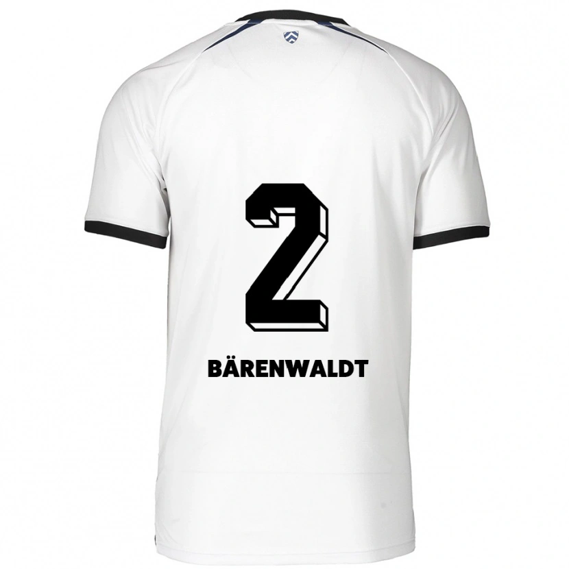DanxenメンズTim Bärenwaldt#2白 黒アウェイシャツ2025/26ジャージーユニフォーム