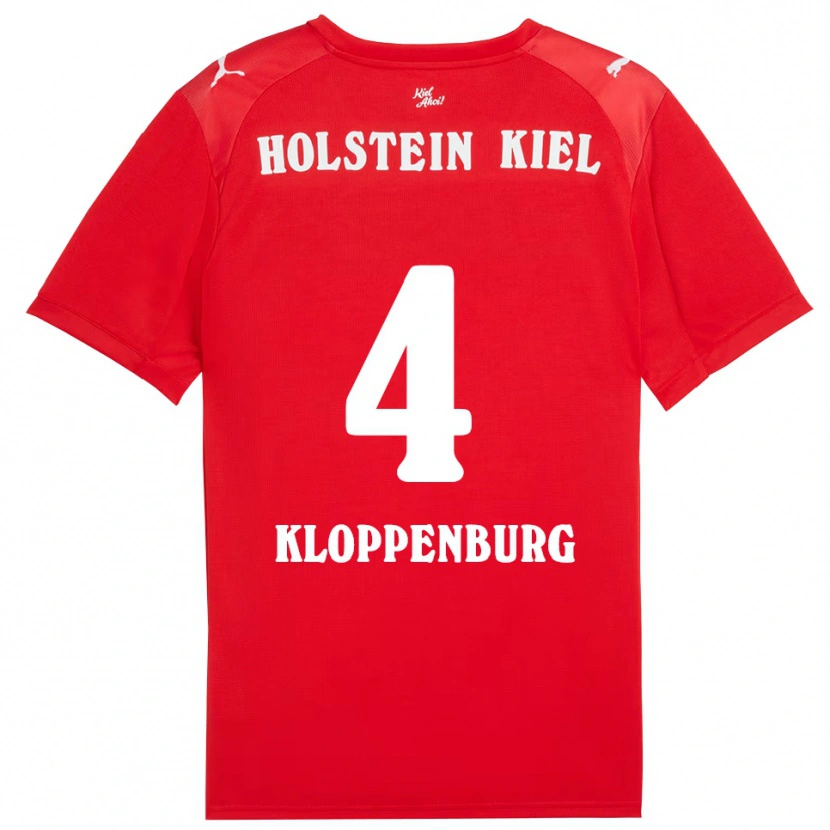 DanxenメンズLen Kloppenburg#4赤 青アウェイシャツ2025/26ジャージーユニフォーム