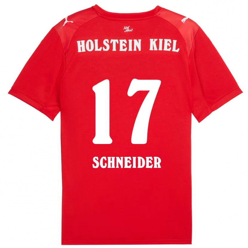 DanxenメンズAaron Schneider#17赤 青アウェイシャツ2025/26ジャージーユニフォーム