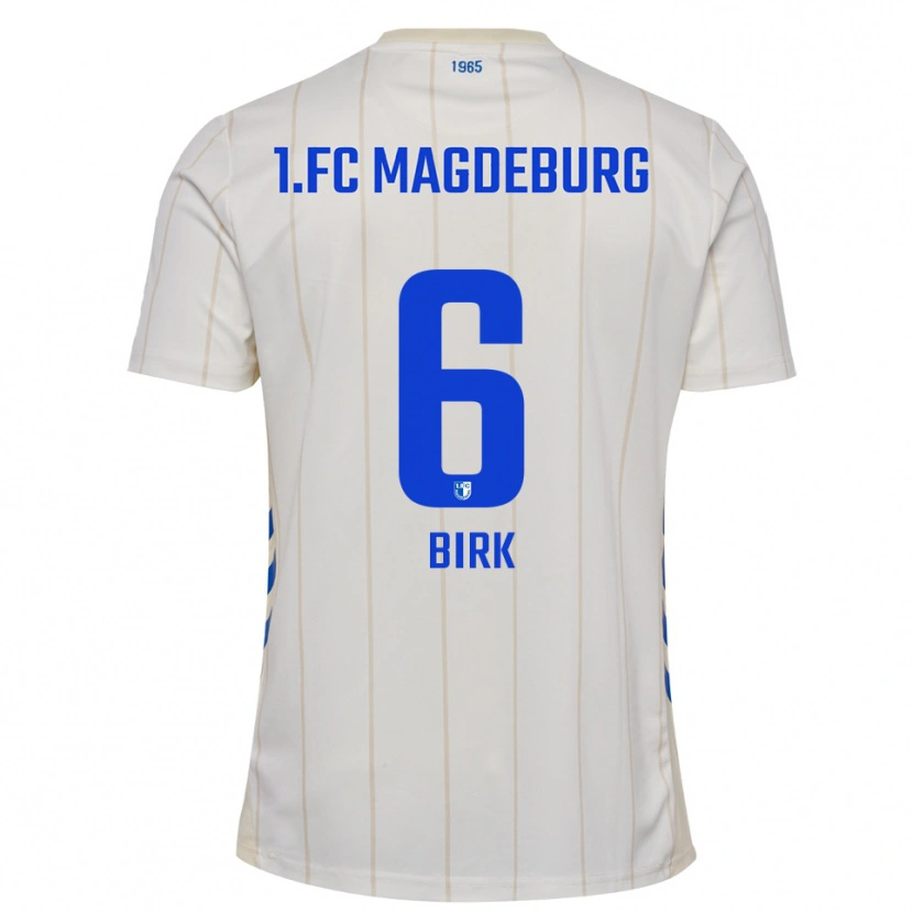 Danxenメンズティモ・バーク#6白 青アウェイシャツ2025/26ジャージーユニフォーム