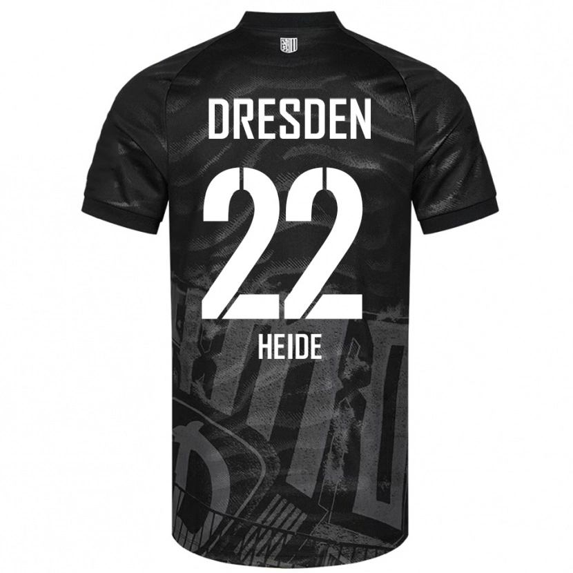 DanxenメンズPepe Heide#22黒 灰色アウェイシャツ2025/26ジャージーユニフォーム