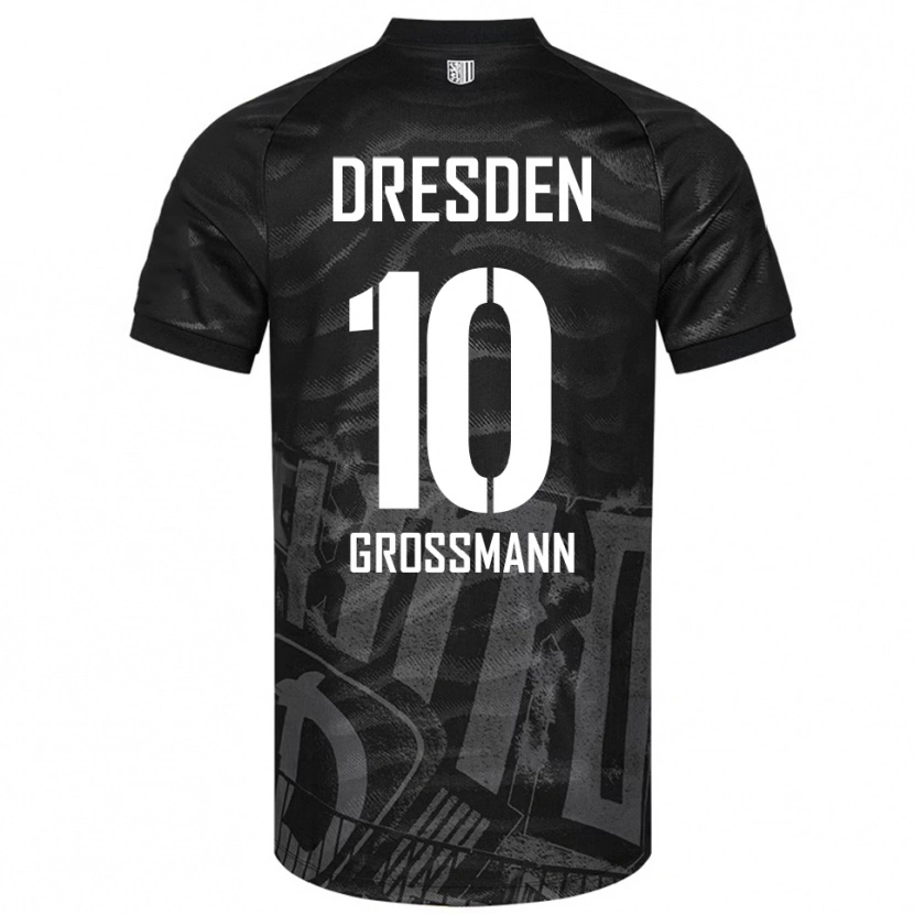 DanxenメンズTim Großmann#10黒 灰色アウェイシャツ2025/26ジャージーユニフォーム