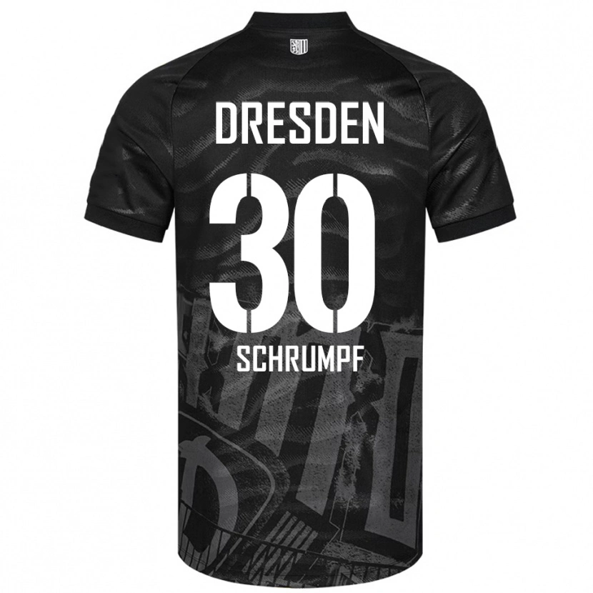 DanxenメンズJanis Schrumpf#30黒 灰色アウェイシャツ2025/26ジャージーユニフォーム