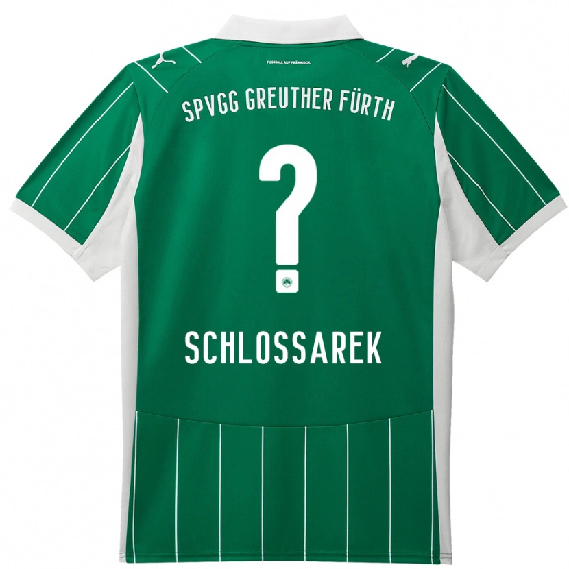 DanxenメンズNadja Schlossarek#0緑 白アウェイシャツ2025/26ジャージーユニフォーム