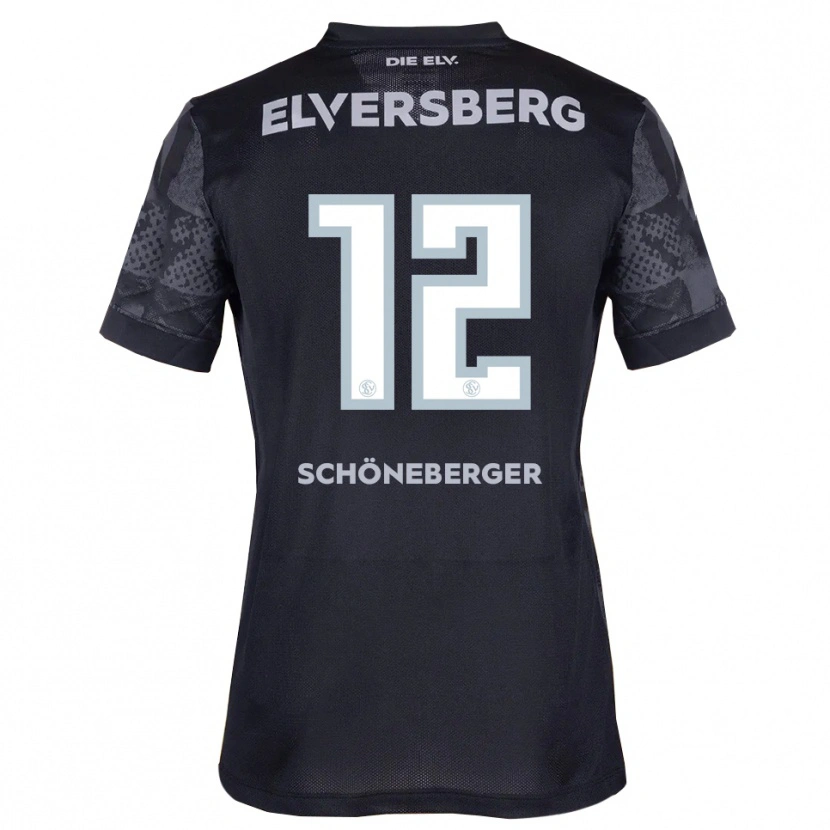 DanxenメンズLouis Schöneberger#12黒 灰色アウェイシャツ2025/26ジャージーユニフォーム