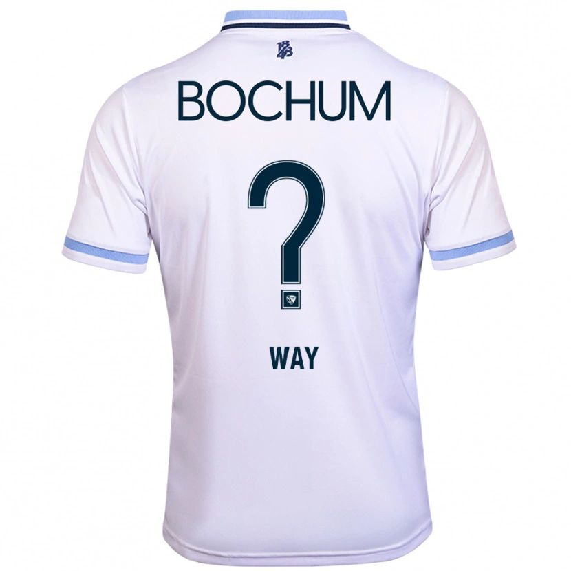 Danxenメンズセシリア・ウェイ#0白 水色アウェイシャツ2025/26ジャージーユニフォーム