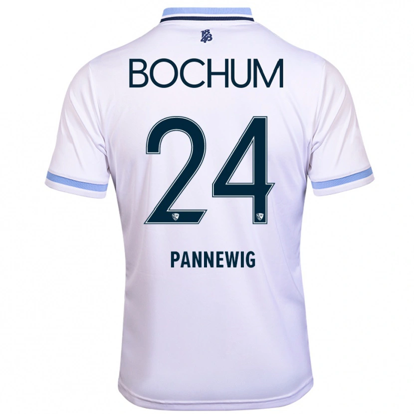 DanxenメンズMats Pannewig#24白 水色アウェイシャツ2025/26ジャージーユニフォーム