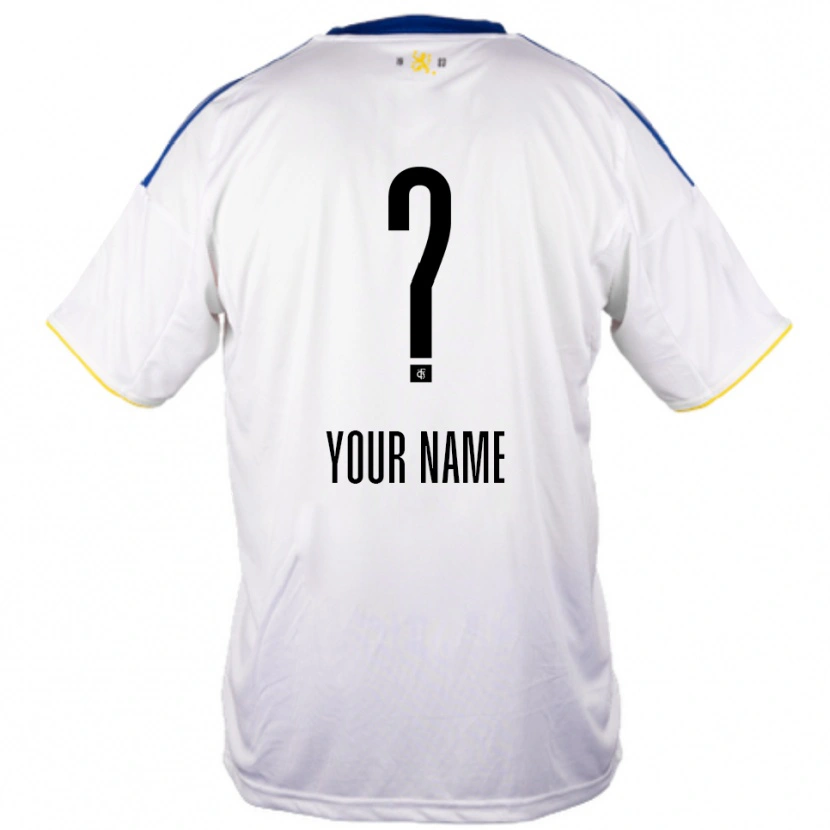 Danxenメンズあなたの名前#0白 青 黄アウェイシャツ2025/26ジャージーユニフォーム