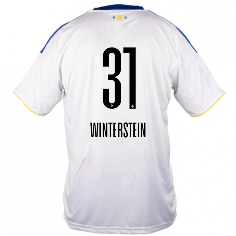 DanxenメンズLea Winterstein#31白 青 黄アウェイシャツ2025/26ジャージーユニフォーム