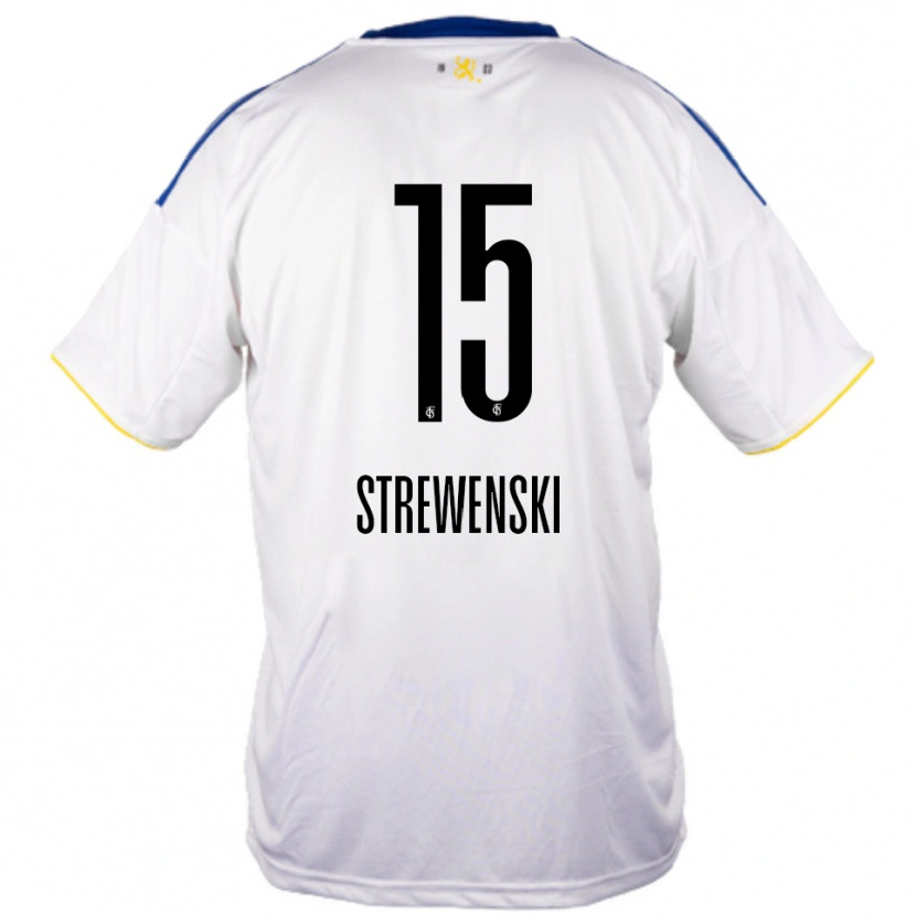 DanxenメンズLukas Strewenski#15白 青 黄アウェイシャツ2025/26ジャージーユニフォーム