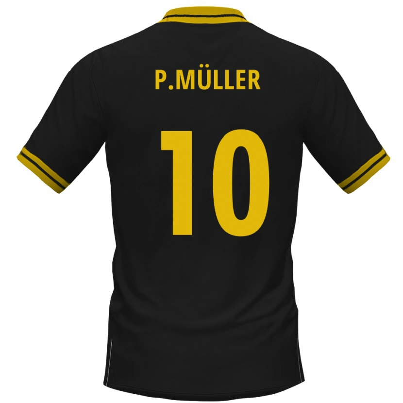 DanxenメンズPascal Müller#10黒 黄アウェイシャツ2025/26ジャージーユニフォーム