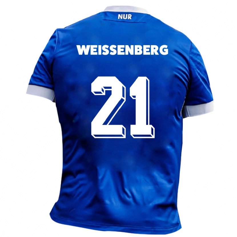 DanxenメンズShawn Weißenberg#21青 白アウェイシャツ2025/26ジャージーユニフォーム