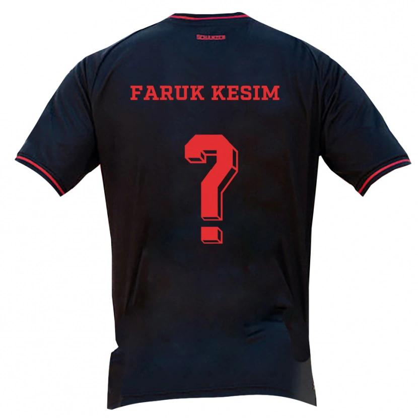 DanxenメンズEfkan Faruk Kesim#0黒 赤 白アウェイシャツ2025/26ジャージーユニフォーム