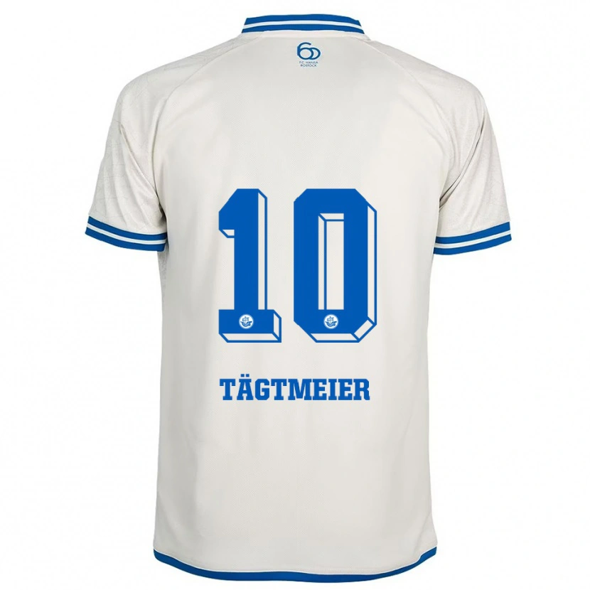 DanxenメンズSarah Tägtmeier#10白 青アウェイシャツ2025/26ジャージーユニフォーム
