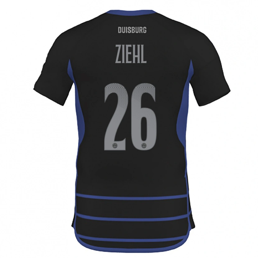 DanxenメンズNelly Ziehl#26黒 青アウェイシャツ2025/26ジャージーユニフォーム