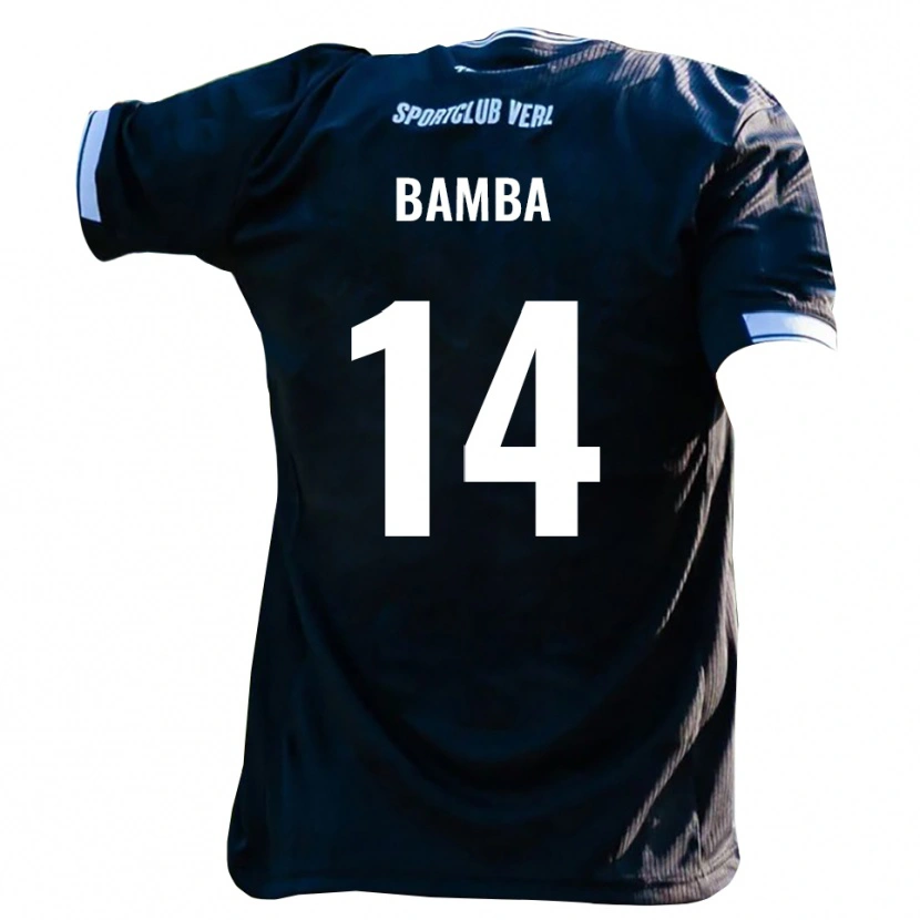 DanxenメンズEmmanuel Bamba#14黒 白アウェイシャツ2025/26ジャージーユニフォーム