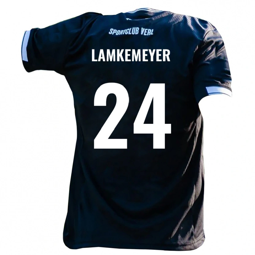 DanxenメンズMoritz Lamkemeyer#24黒 白アウェイシャツ2025/26ジャージーユニフォーム