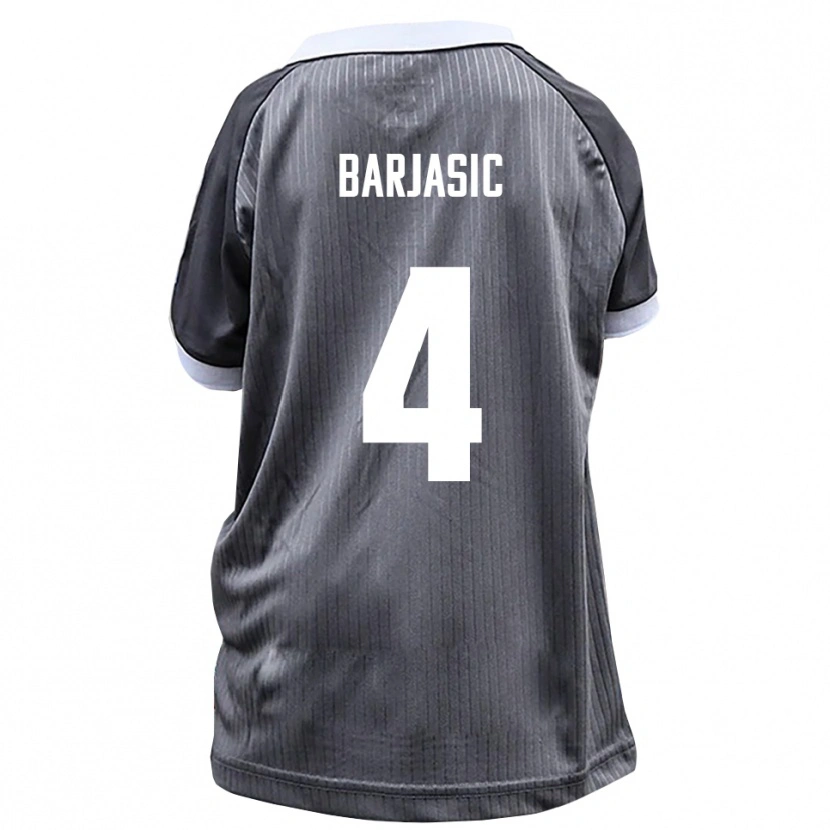 DanxenメンズNikola Barjasic#4灰色 白アウェイシャツ2025/26ジャージーユニフォーム