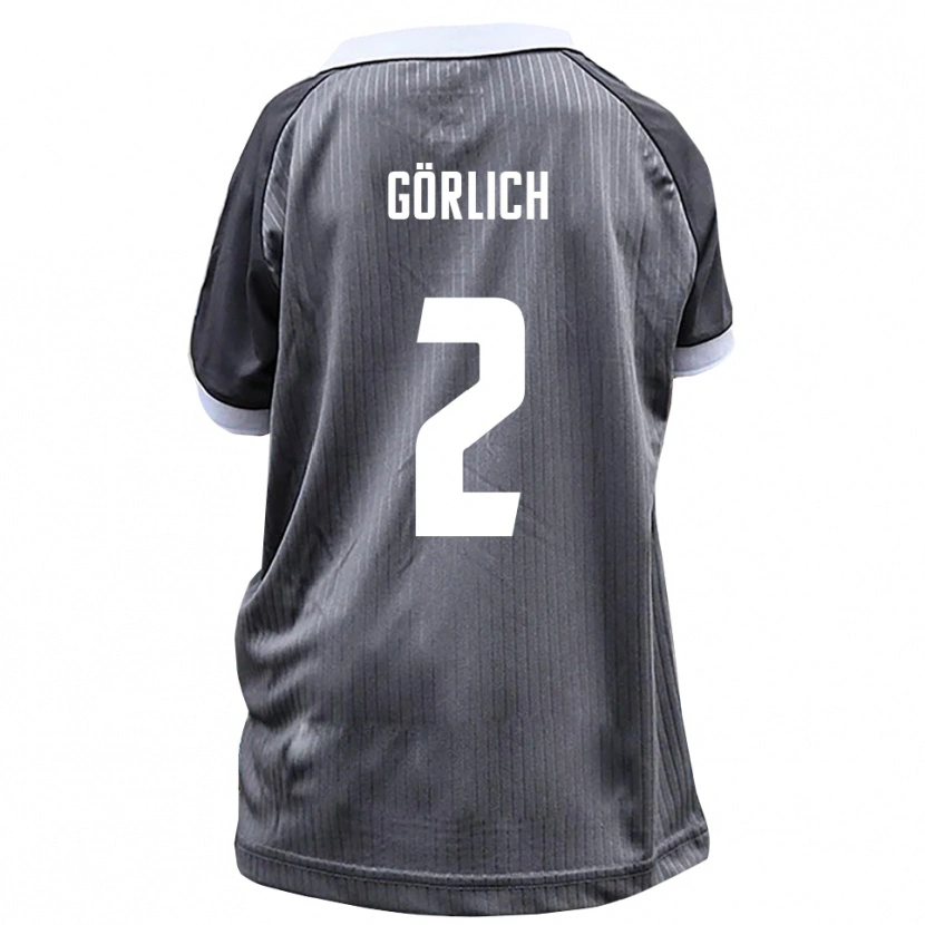 DanxenメンズLuis Görlich#2灰色 白アウェイシャツ2025/26ジャージーユニフォーム