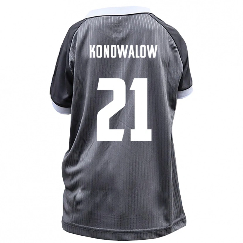 DanxenメンズStefan Konowalow#21灰色 白アウェイシャツ2025/26ジャージーユニフォーム