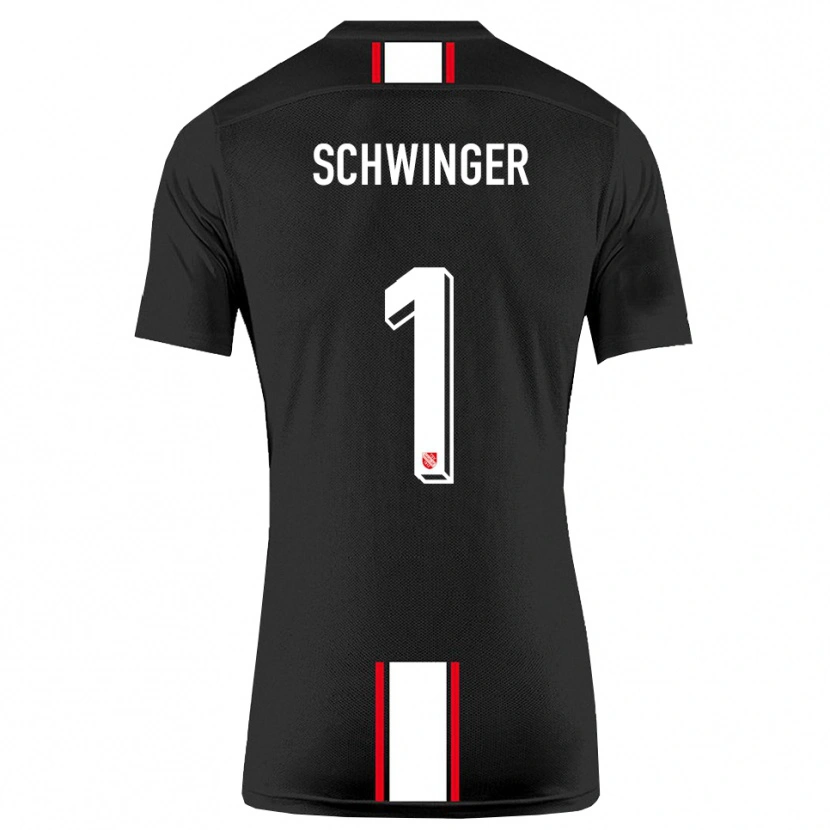 DanxenメンズHolm Schwinger#1黒 白アウェイシャツ2025/26ジャージーユニフォーム