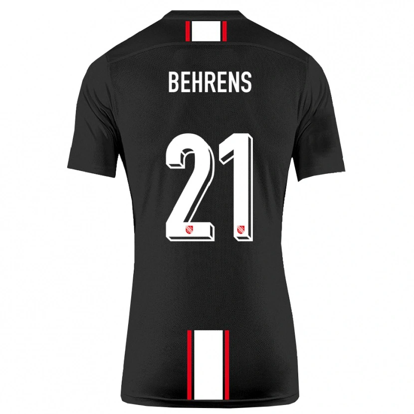 DanxenメンズIrichad Behrens#21黒 白アウェイシャツ2025/26ジャージーユニフォーム