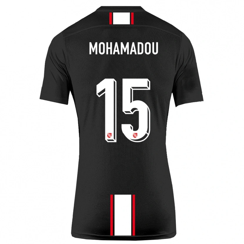 DanxenメンズAkram-Dine Mohamadou#15黒 白アウェイシャツ2025/26ジャージーユニフォーム