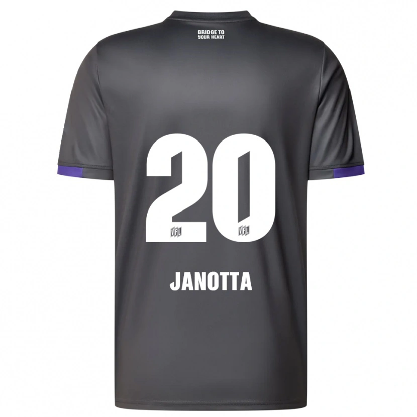 DanxenメンズTheo Janotta#20灰色 紫アウェイシャツ2025/26ジャージーユニフォーム