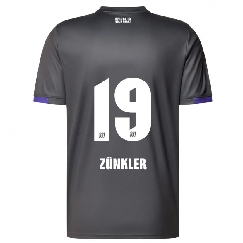 DanxenメンズBernd Zünkler#19灰色 紫アウェイシャツ2025/26ジャージーユニフォーム