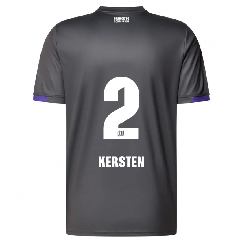 DanxenメンズPhil Kersten#2灰色 紫アウェイシャツ2025/26ジャージーユニフォーム