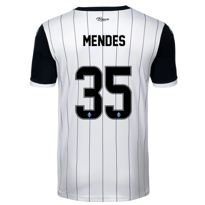DanxenメンズDjayson Mendes#35白 黒アウェイシャツ2025/26ジャージーユニフォーム