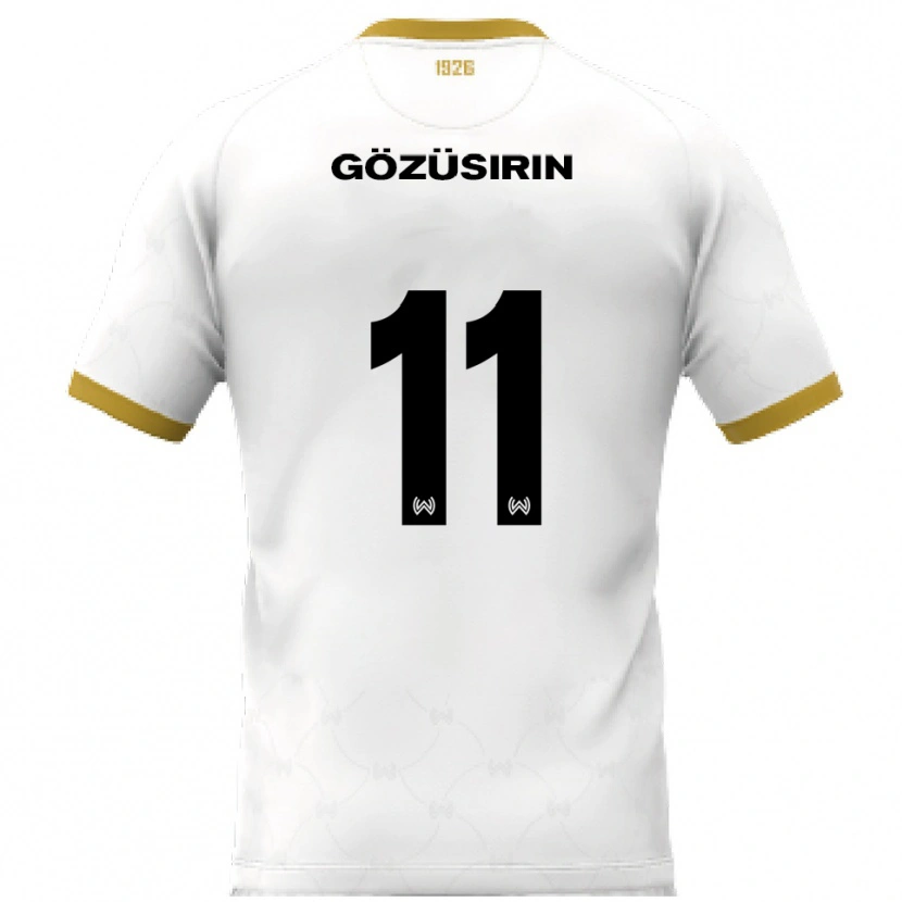 DanxenメンズTarik Gözüsirin#11白 金アウェイシャツ2025/26ジャージーユニフォーム