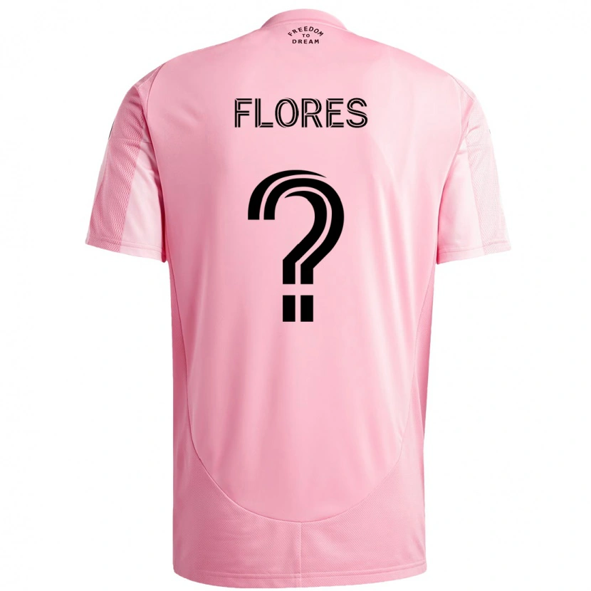 DanxenキッズAlejandro Flores#0ピンク ブラックホームシャツ2025/26ジャージーユニフォーム