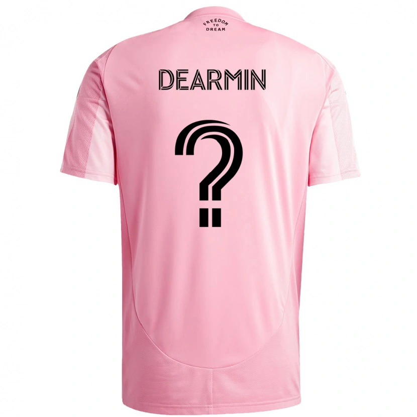 DanxenキッズNash Dearmin#0ピンク ブラックホームシャツ2025/26ジャージーユニフォーム