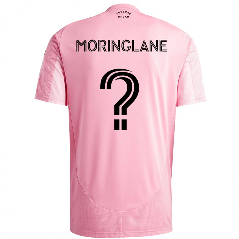DanxenキッズLuis Moringlane#0ピンク ブラックホームシャツ2025/26ジャージーユニフォーム