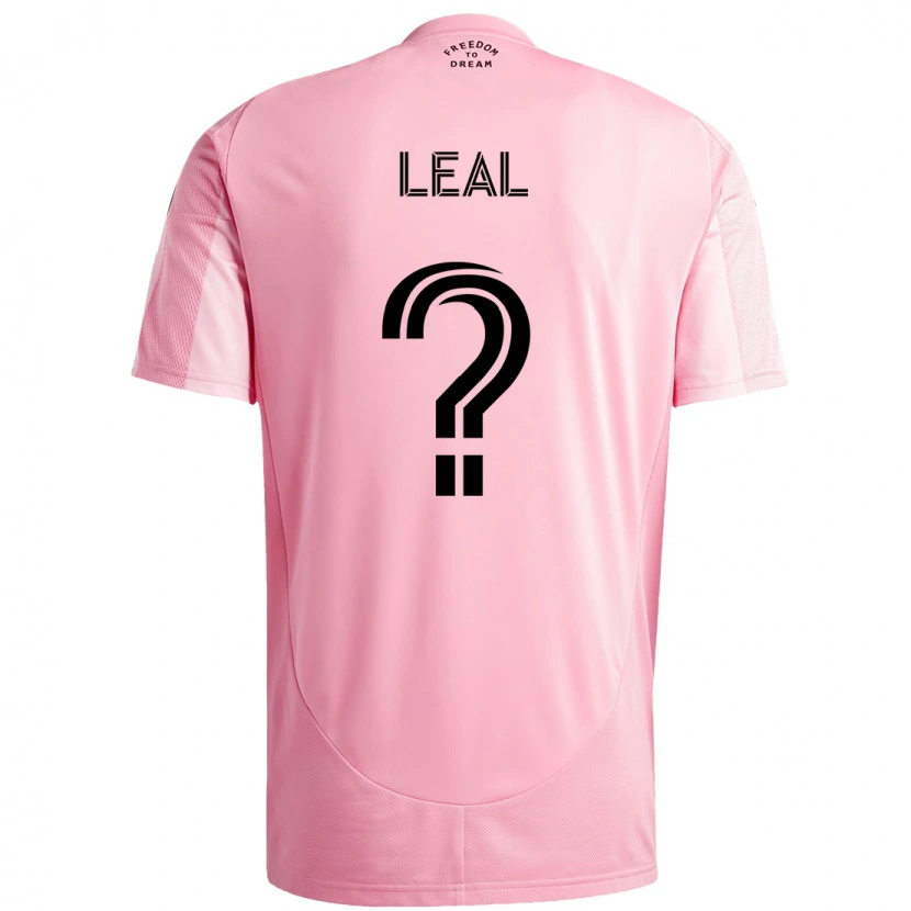 DanxenキッズGabriel Leal#0ピンク ブラックホームシャツ2025/26ジャージーユニフォーム